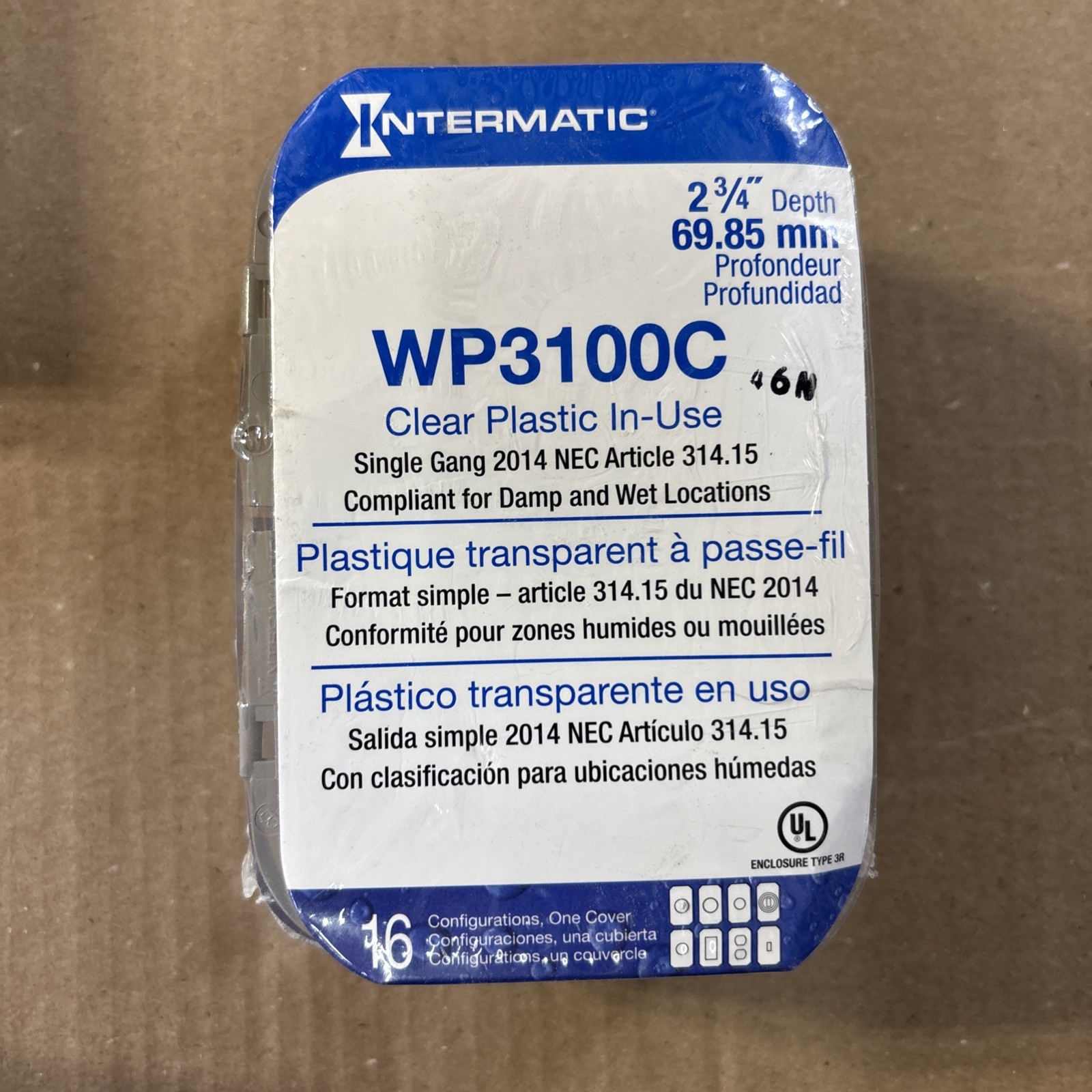 Intermatic Plastic In-Use Weatherproof Receptacle Cover (WP3100C)