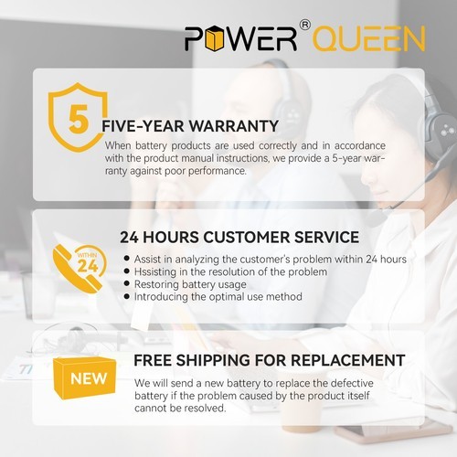 Power Queen 12V 50Ah LiFePO4 Lithium Mini Battery 50A BMS For RV Camper