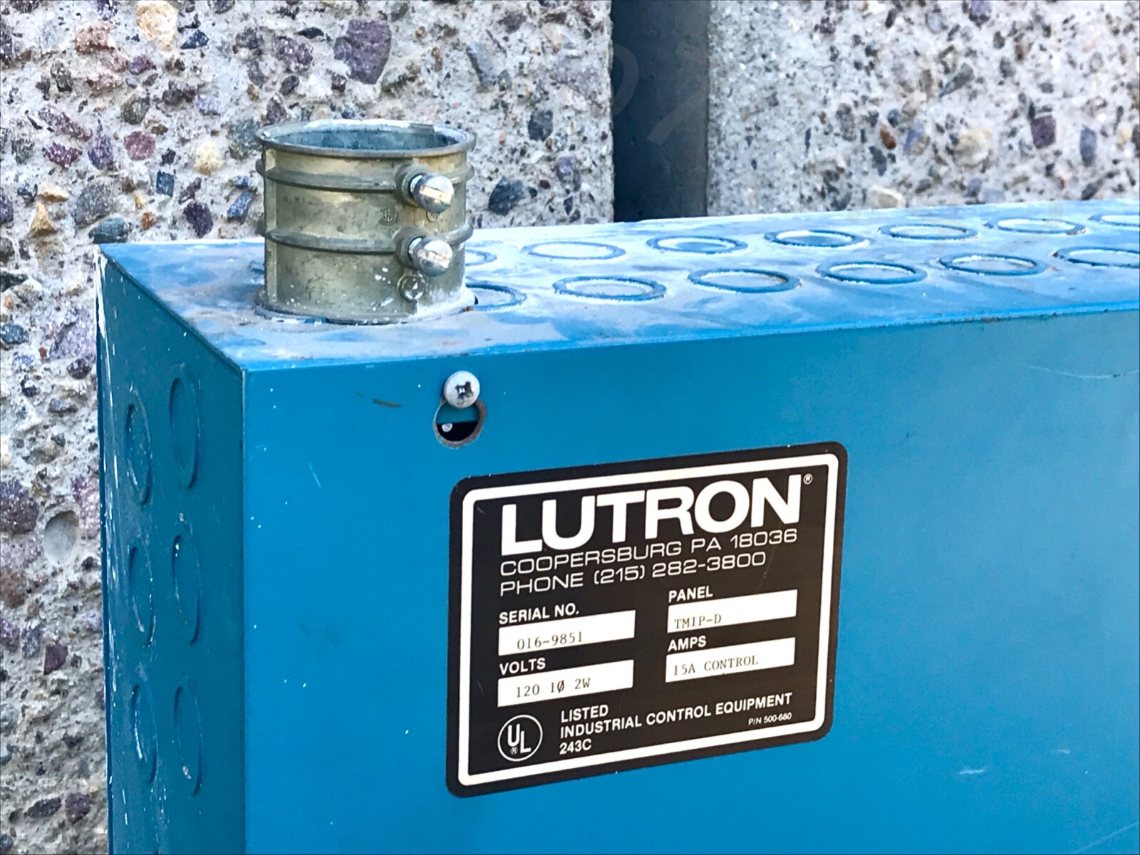 LUTRON Industrial Control Equipment ENCLOSURE TMIP -D 24 x 18 x 6 Steel Case