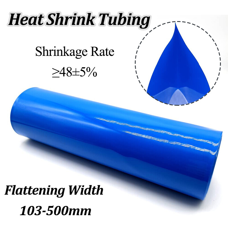PVC Heat Shrinkable Film Heat Shrink Tubing Insulated Flattened Width 103- 500mm