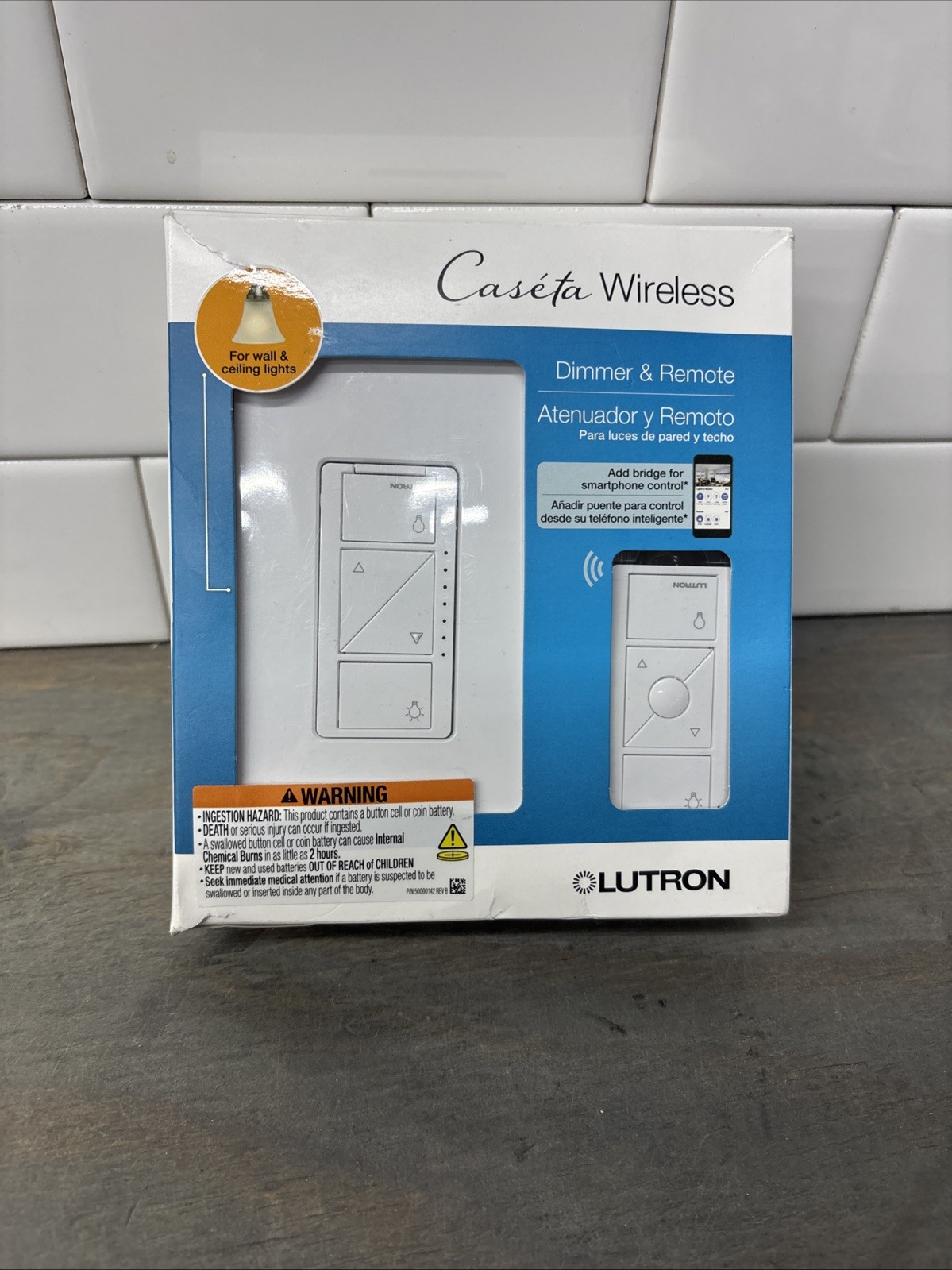 Lutron Caseta Wireless Smart Lighting Dimmer Switch and Remote Kit FREE SHIPPING