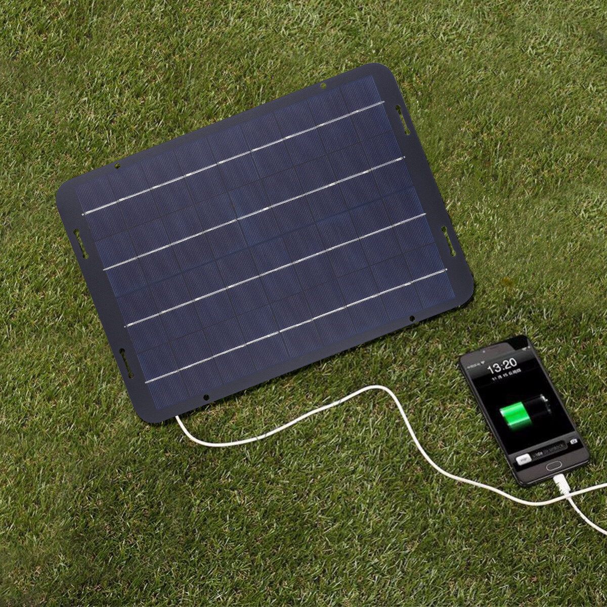 60W Solar Panel 18V Trickle Charger Battery Charger Kit Maintainer Boat Car RV