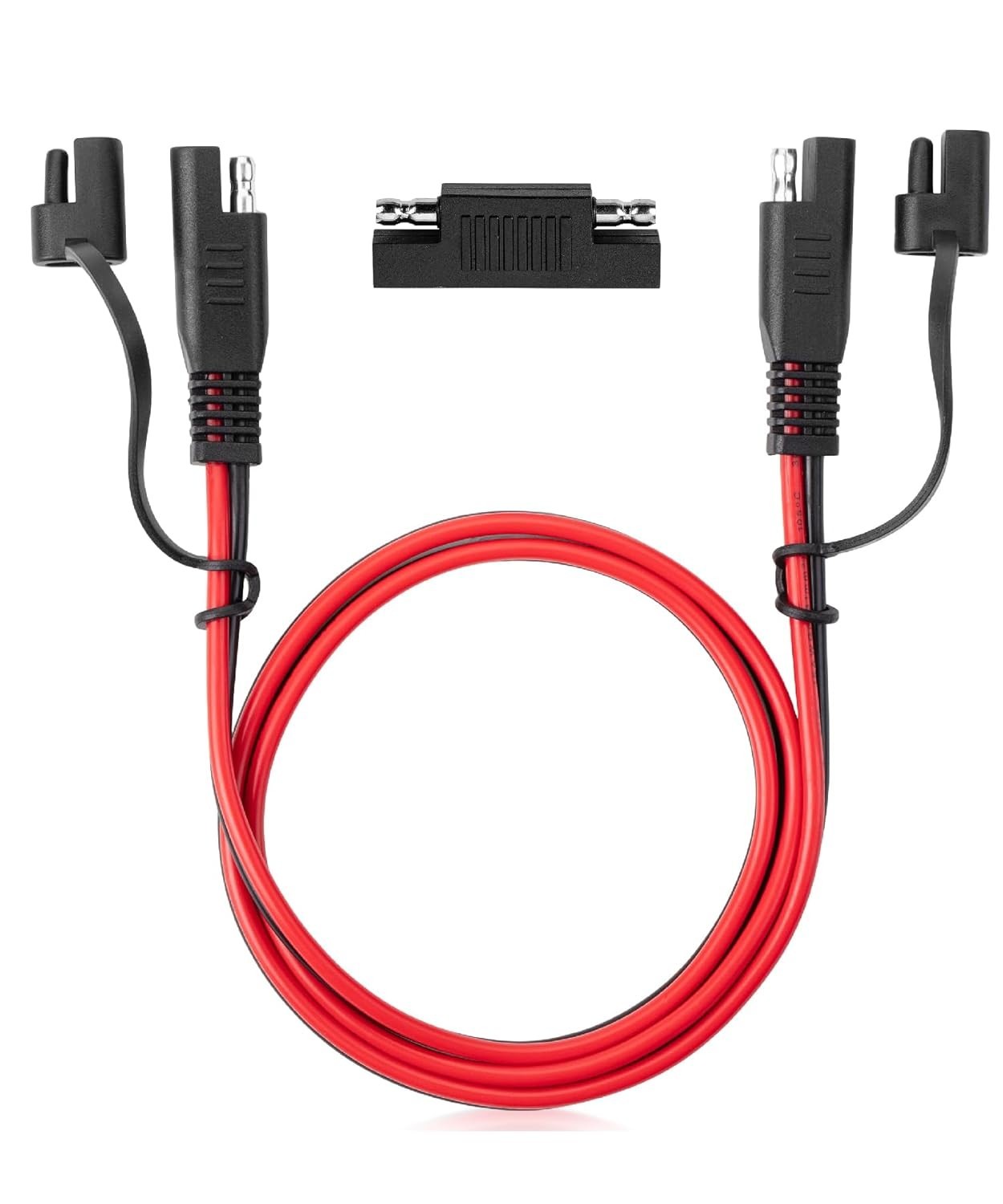Weather-Resistant 3FT SAE Extension Cable with Dust Cap – Ideal for Outdoor Use