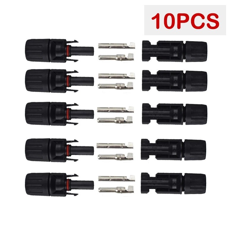 10/20/50/100/200 Pairs Solar Cable Connectors Male Female DIY For Solar Panel US