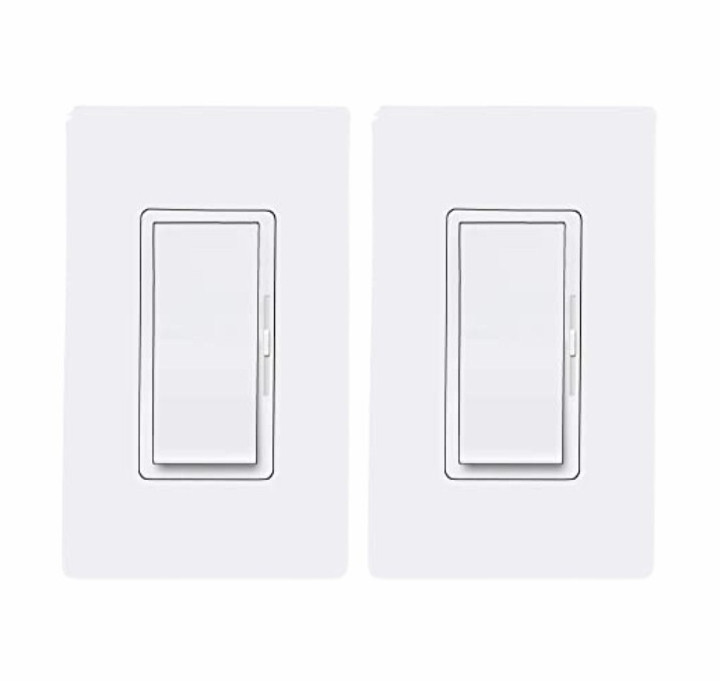 2-Pack Dimmer Light Switch Single Pole or 3-Way for LED /Incandescent/ CFL