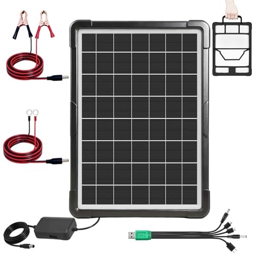 20W Hybrid Solar Battery Charger & Maintainer 12V + USB Hub Kit hybird panel 01