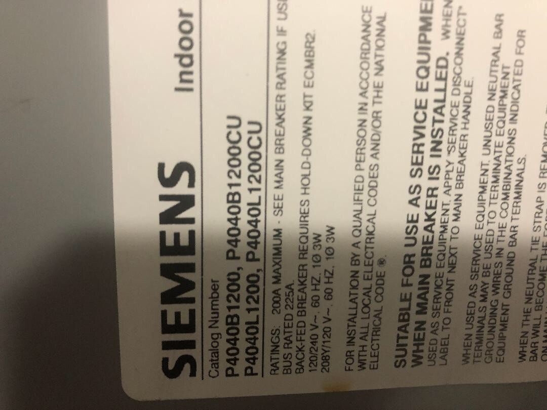 Generator Interlock Kit , Siemens 200 Amp Left generator breaker