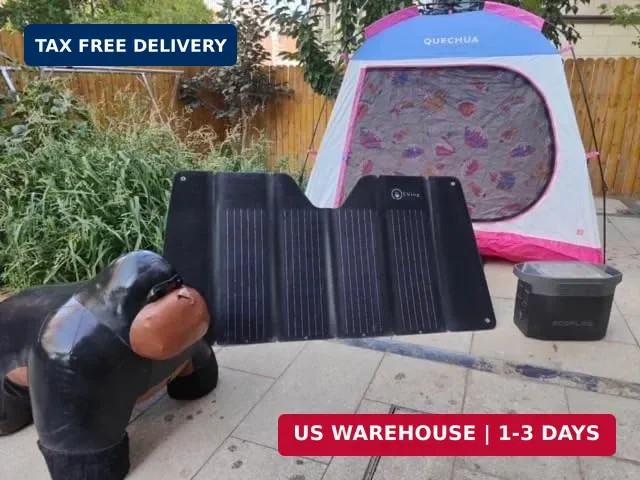 70W, 20V, 3.25A Solar Panel Sunshade for Car Windshield, Camping, Outdoor Activi
