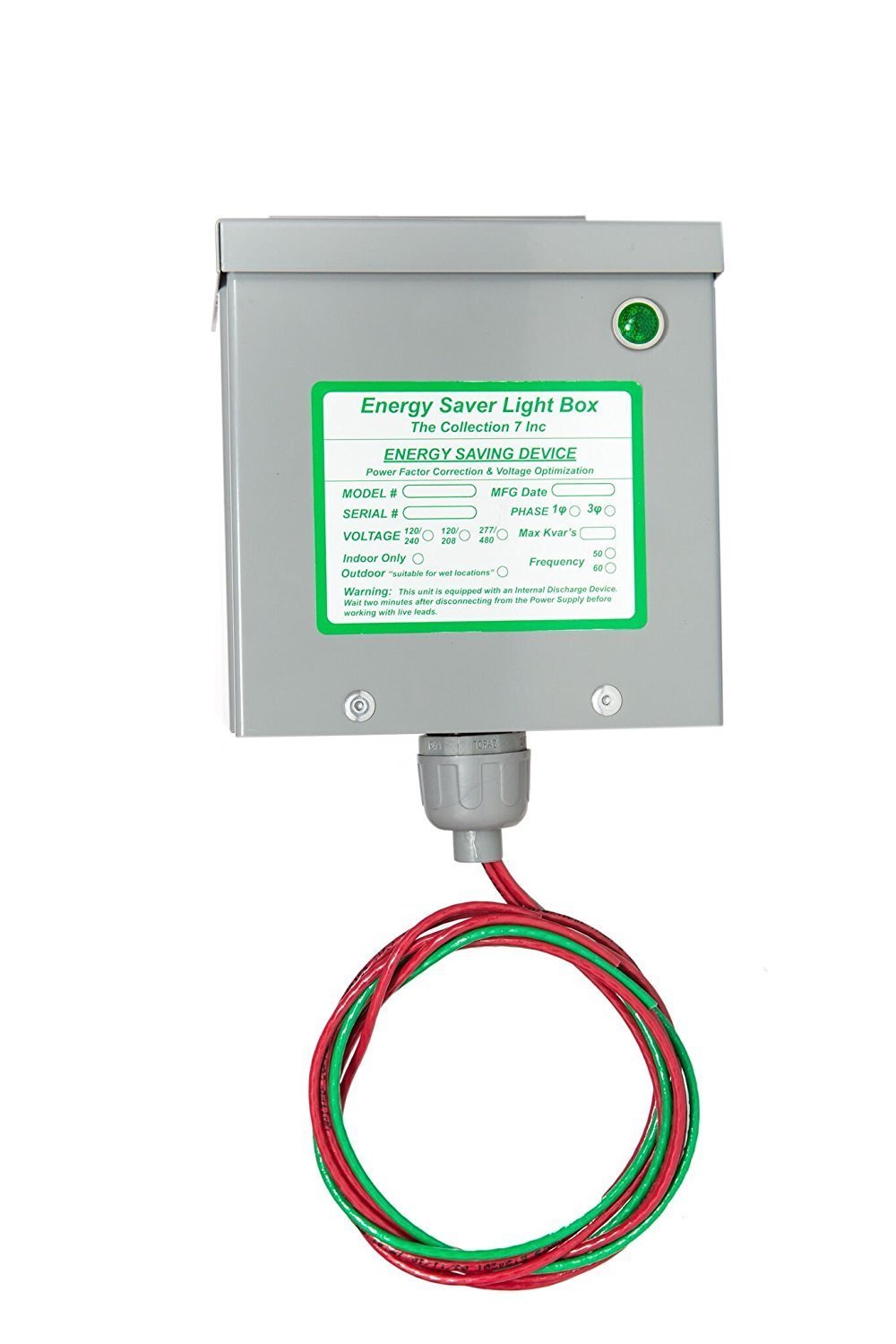 KVAR Energy Saver Power Factor Correction Unit Home Surge Protector (150 Amp)