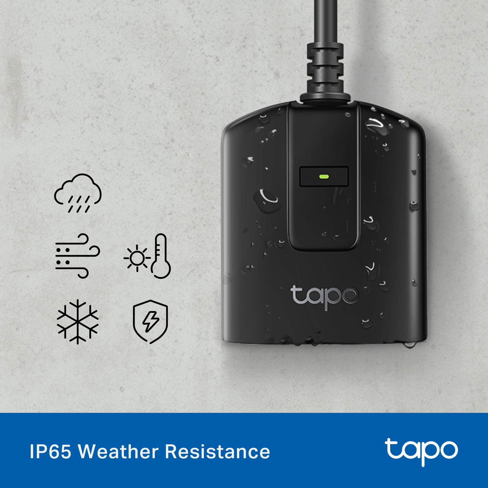 Tapo Outdoor Smart Dimmer Plug For Outdoor Lights Matter App Control Ip65