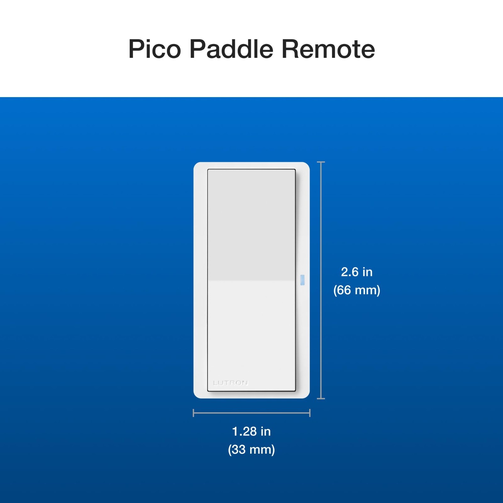Smart Remote Control for Caseta Switches/Dimmers – On/Off Paddle, Gray