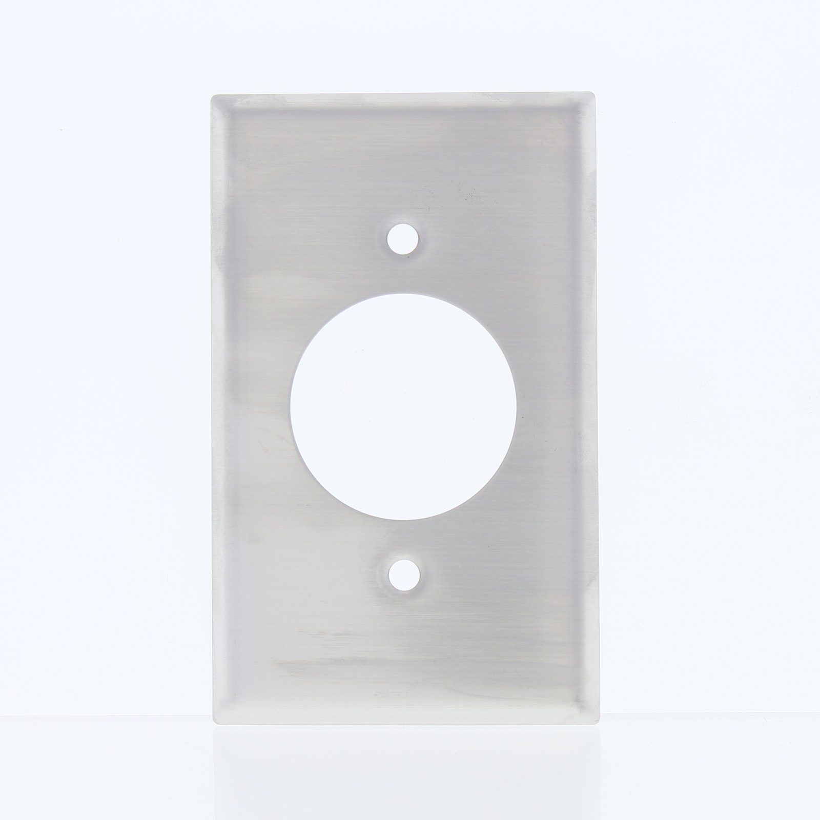 Eaton 1G Stainless Steel Receptacle Wallplate Single Outlet Cover 1.60″ 93111