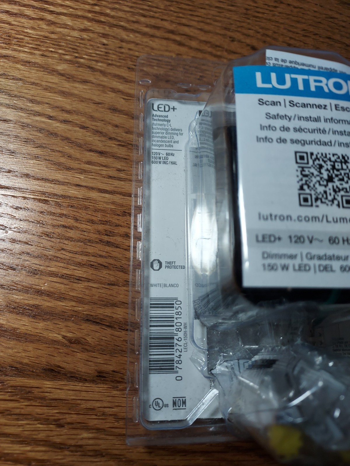 Lutron Lumea LED Slide Dimmer Switch LECL-150H White 150 Watts NEW