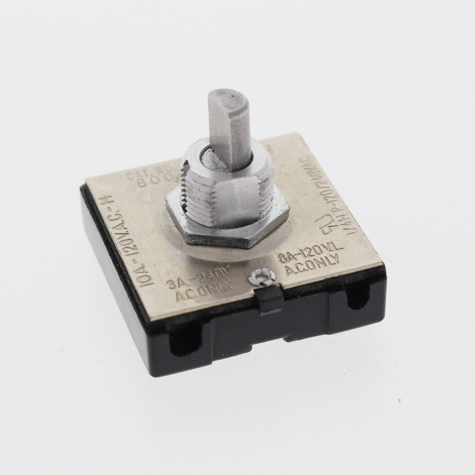 Leviton Rotary On/Off Canopy Switch 10A 120VAC-H/6A 120VAC-L/3A 240VAC 800