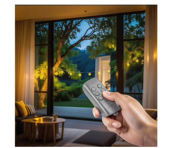 Commercial Electric Indoor/Outdoor 2-Outlet Wall Adaptors with Remotes (4-Pack)
