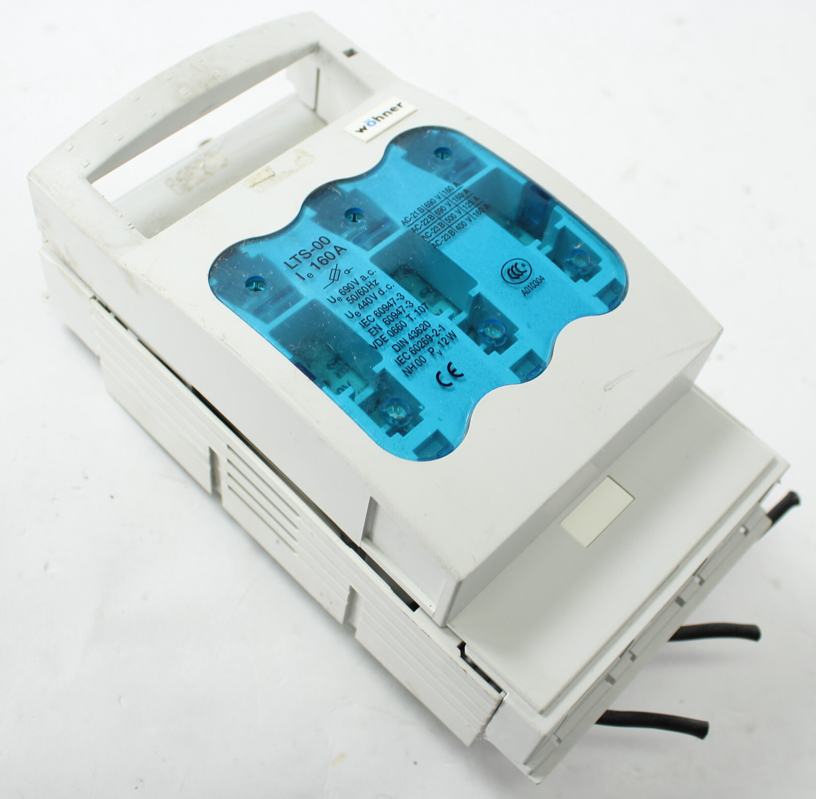 WOHNER 33217 125A NH 000/00C FUSE SWITCH DISCONNECTOR *UT25