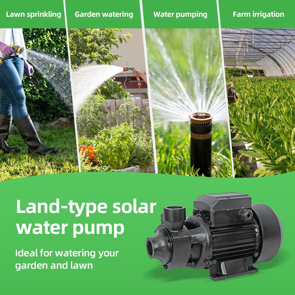 DIFFUL DC Solar Water Ground Vortex Pump Surface Irrigation Farm Garden 550W
