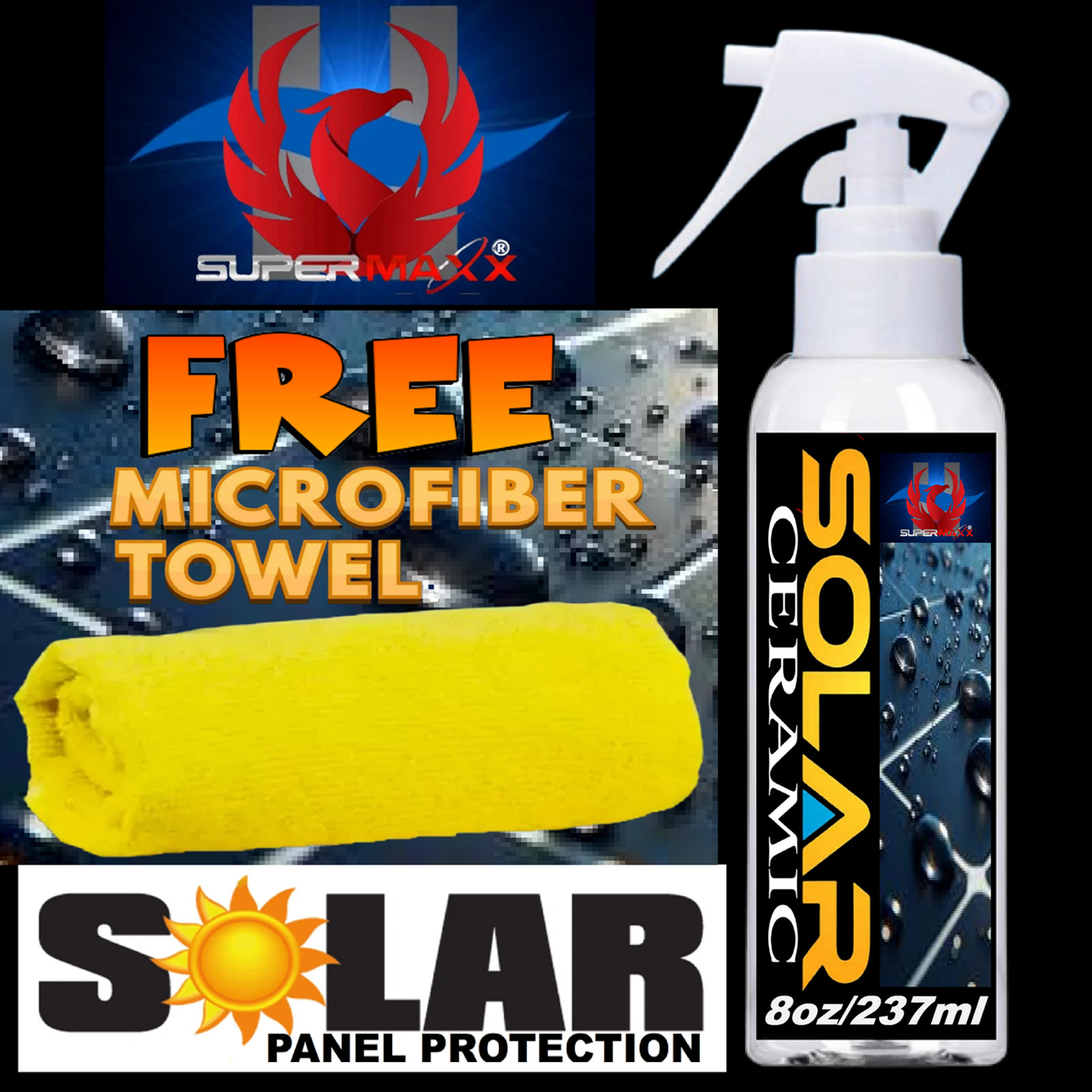 SOLAR PANEL ADVANCED PROTECTION TRICURE CERAMIC COATING SPRAY ANTI-CORROSION