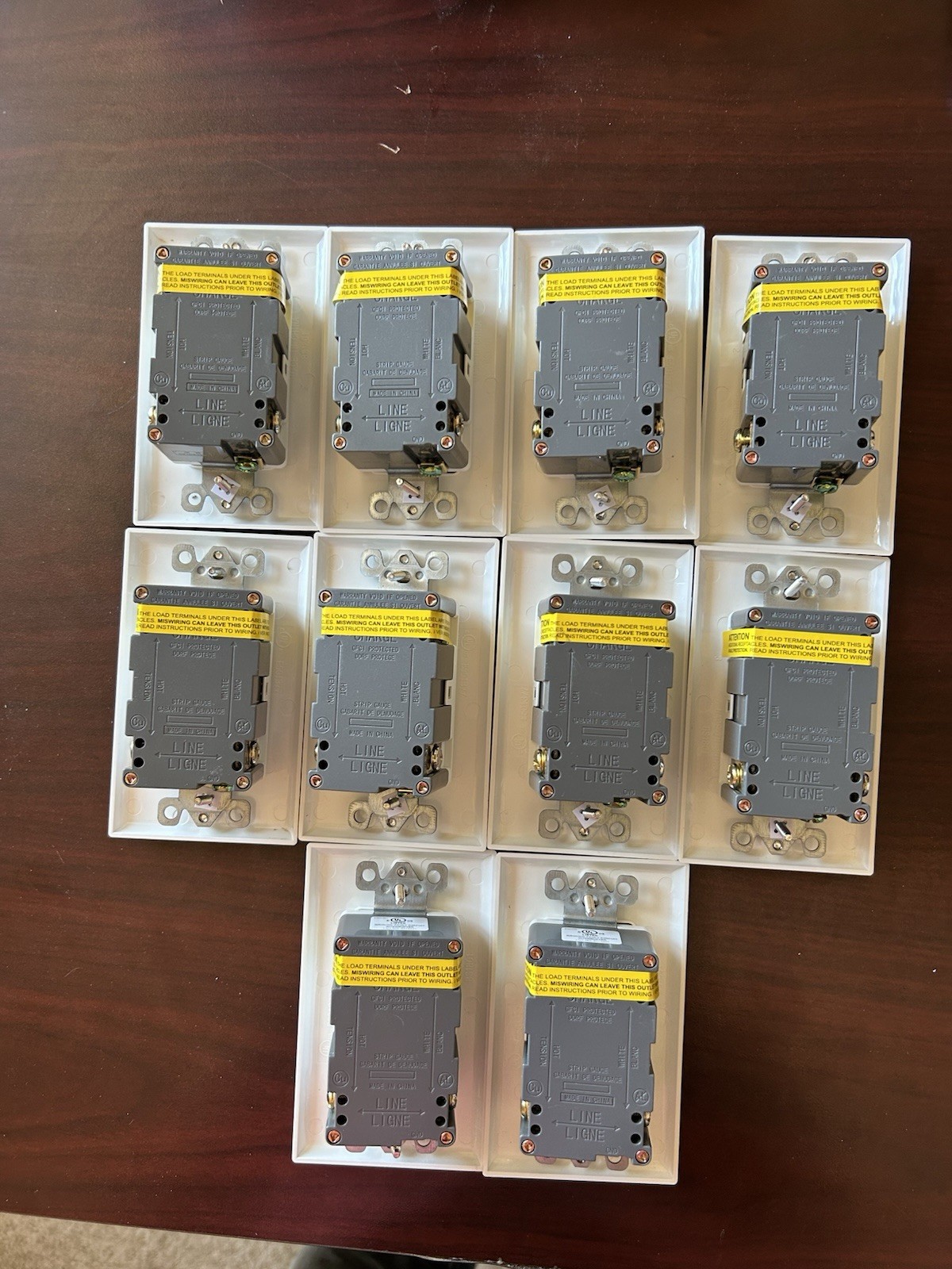 10PK 20AMP GFCI GFI Safety Outlet Receptacle w/ Wall Plate LED Indicator TR WR