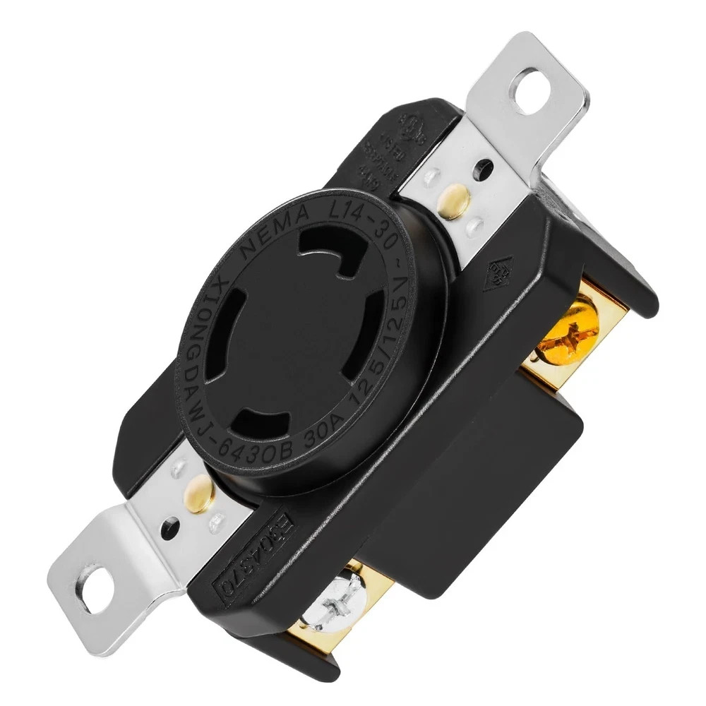 L14-30R Receptacle Outlet, 30 Amp 125/250V L14-30R Twist Lock Socket/Outlet f…