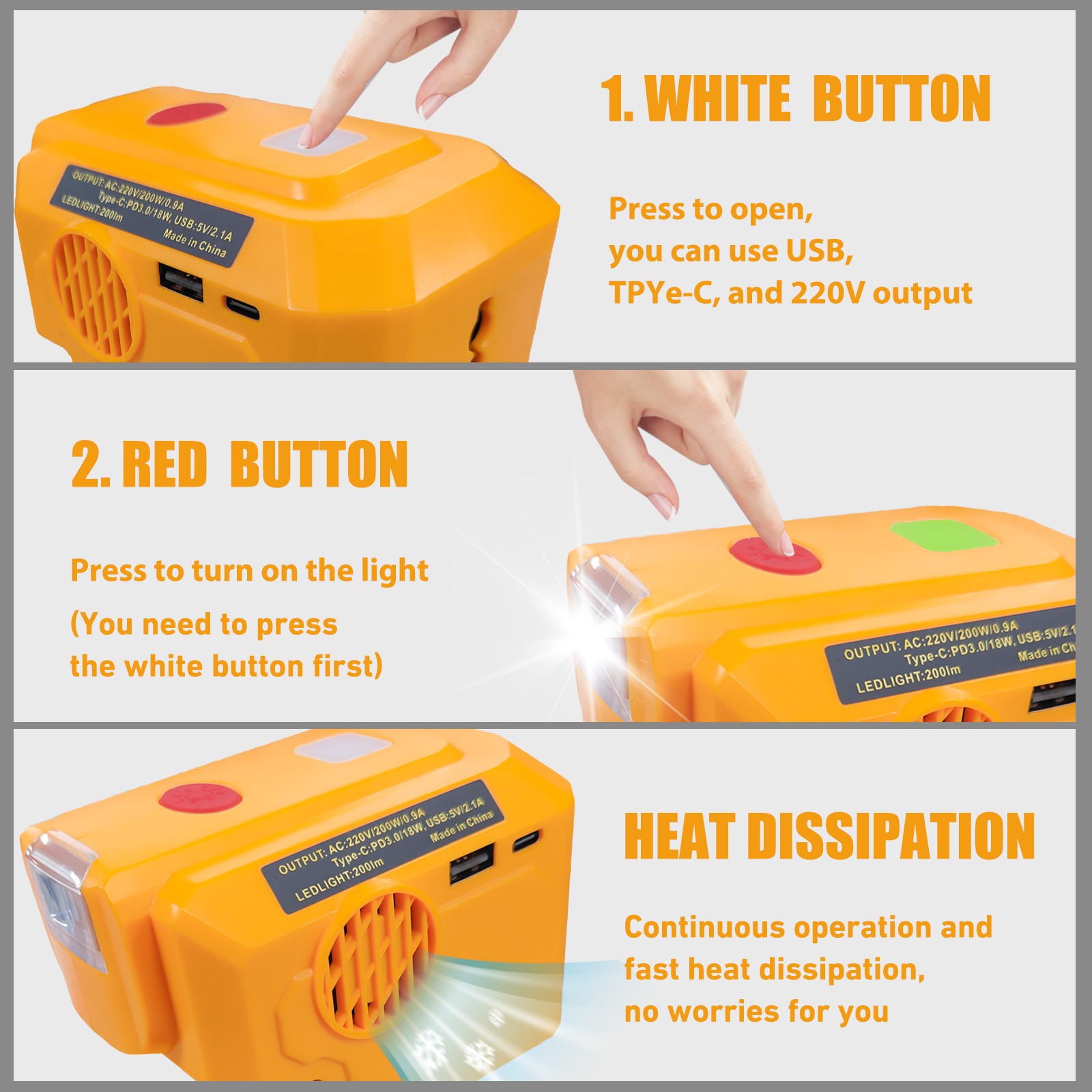 DEWALT 18-20V Inverter Kit for Cordless Tools (Battery Not Included)