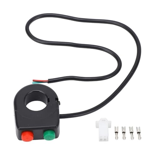 Universal 7/8inch ABS Plastic Handlebar 12V Horn Head Light Black On Off