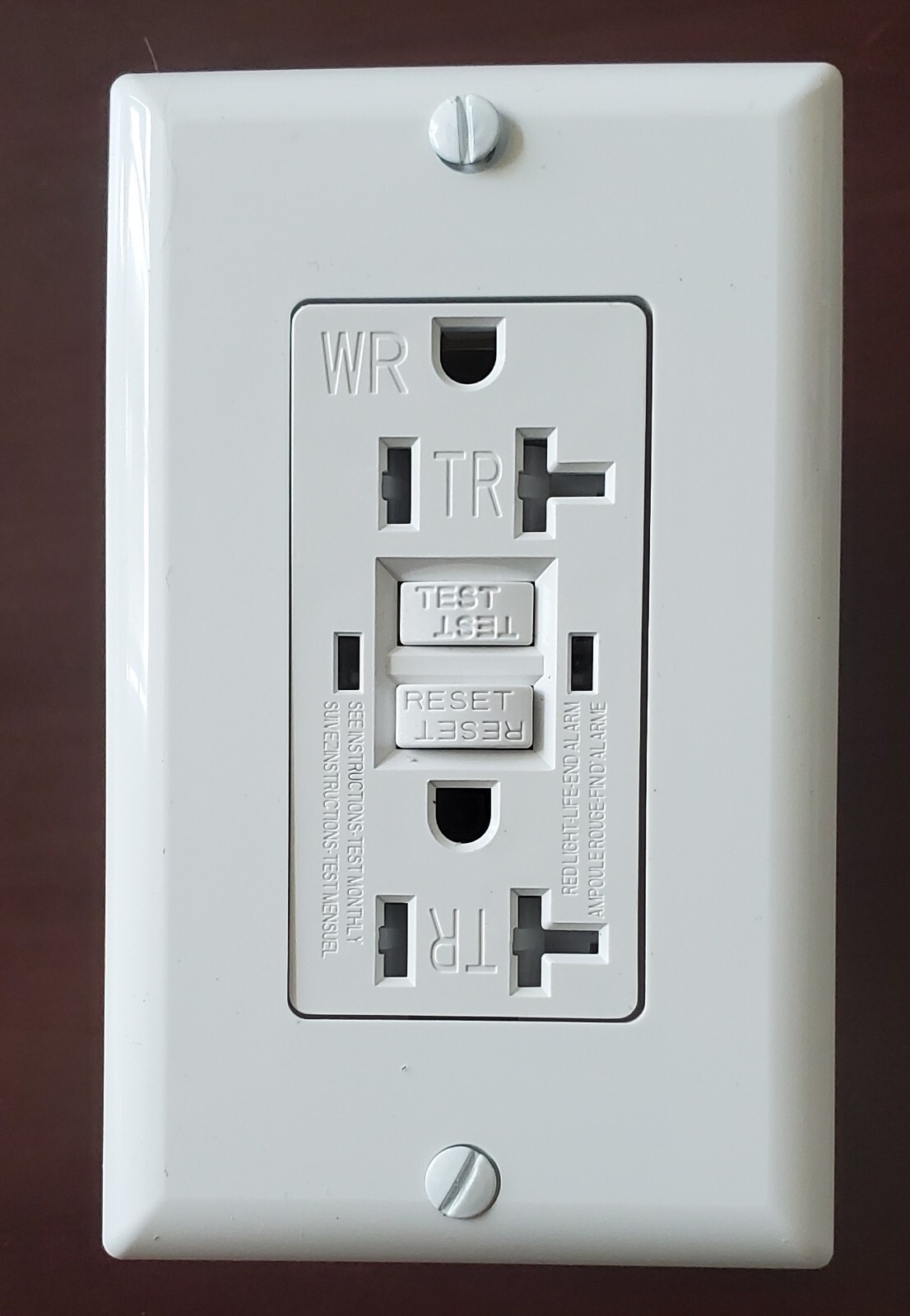 ❤️50PK 20AMP GFCI GFI Safety Outlet Receptacle w/ Wall Plate LED Indicator TR WR