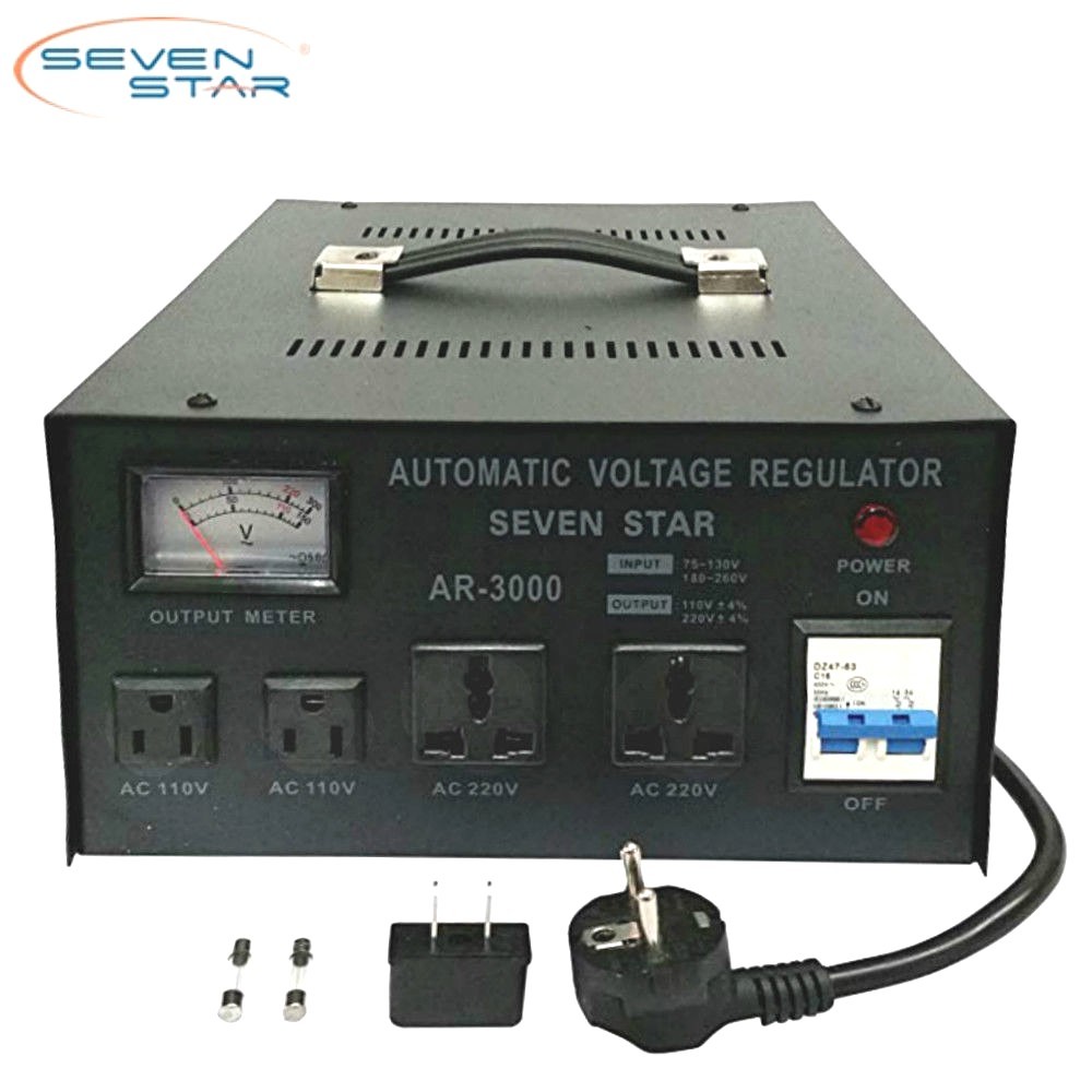 Seven Star AR 3000W Watt Voltage Regulator Transformer Step Up/Down 120V to 220V