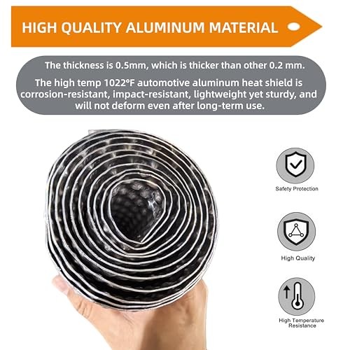 Exhaust Heat Shield Automotive 15″x59″, 0.5mm Embossed Aluminum Heat 15″ x 59″