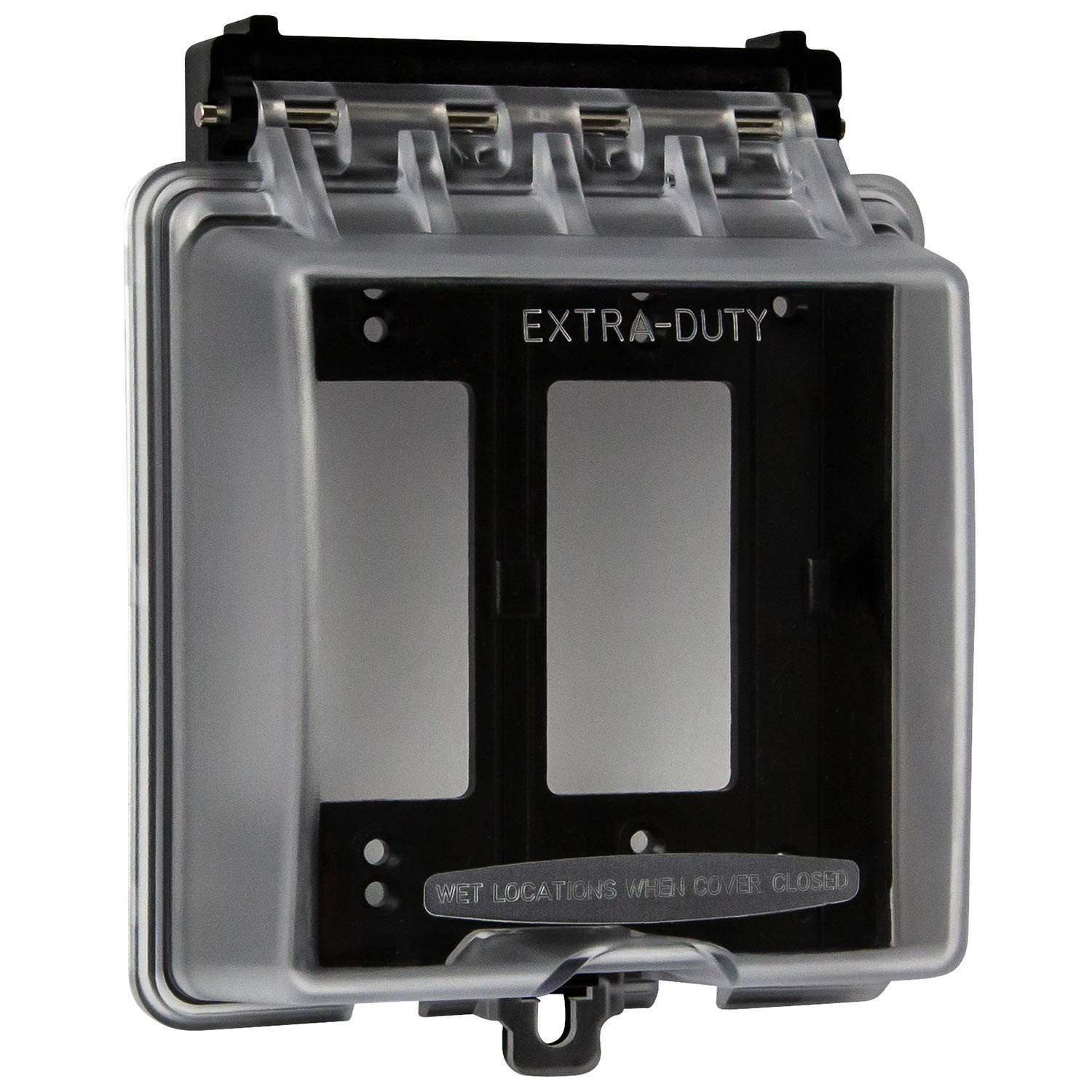 ENERLITES Weatherproof Outlet Bundle with Decorative Outlet Cover and Metal Outl