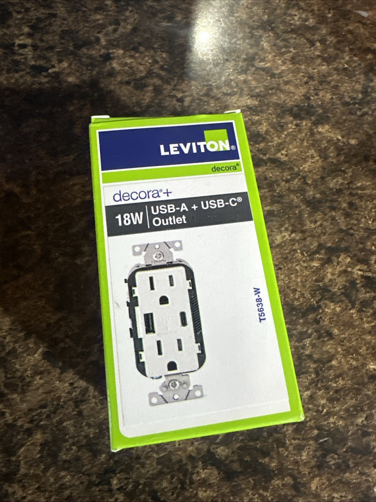 Leviton T5638-W: USB Type A & C Electrical Outlet