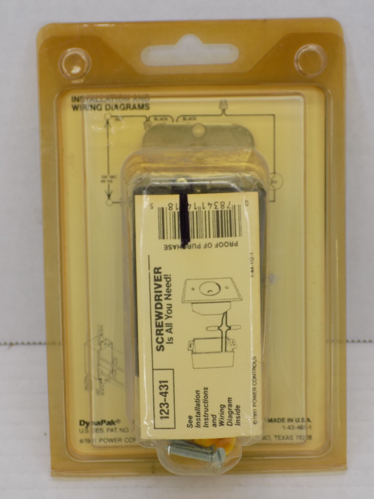 NEW 600-Watt Single-Pole Flush Mount Rotary Dimmer Light Almond