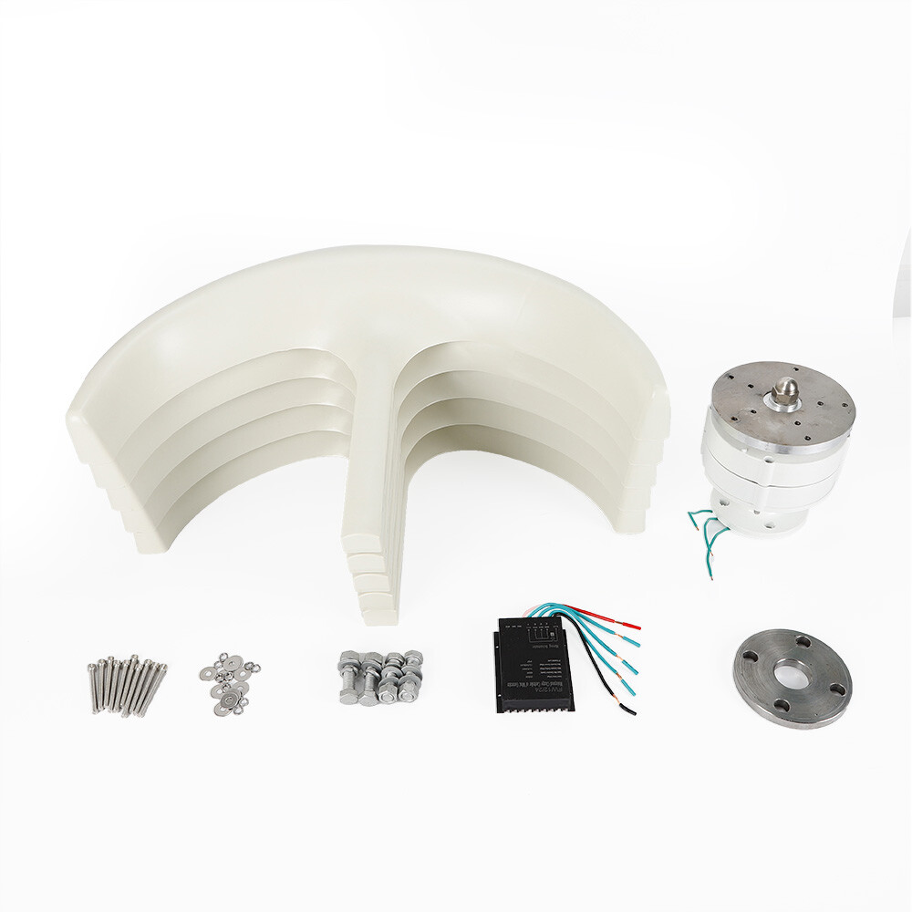24V 600W 5-Blade Wind Turbine Generator 0.9m Nylon Blades for Home/Marine