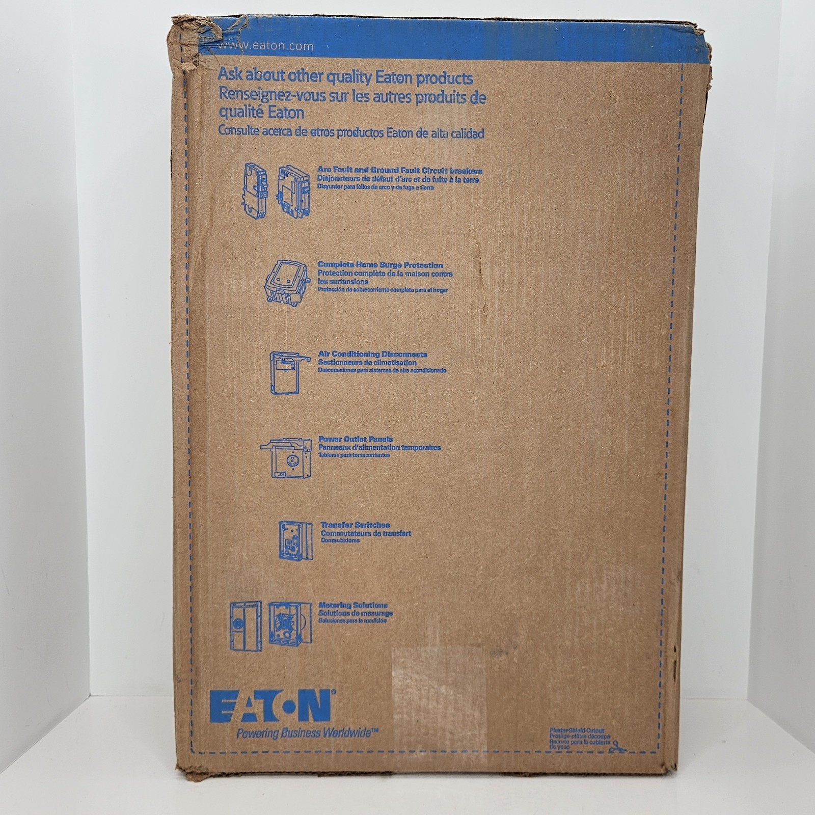 Eaton BRP20L125R 125A 120/240V 20-Space 40-Circuit Outdoor Main Lug NEW