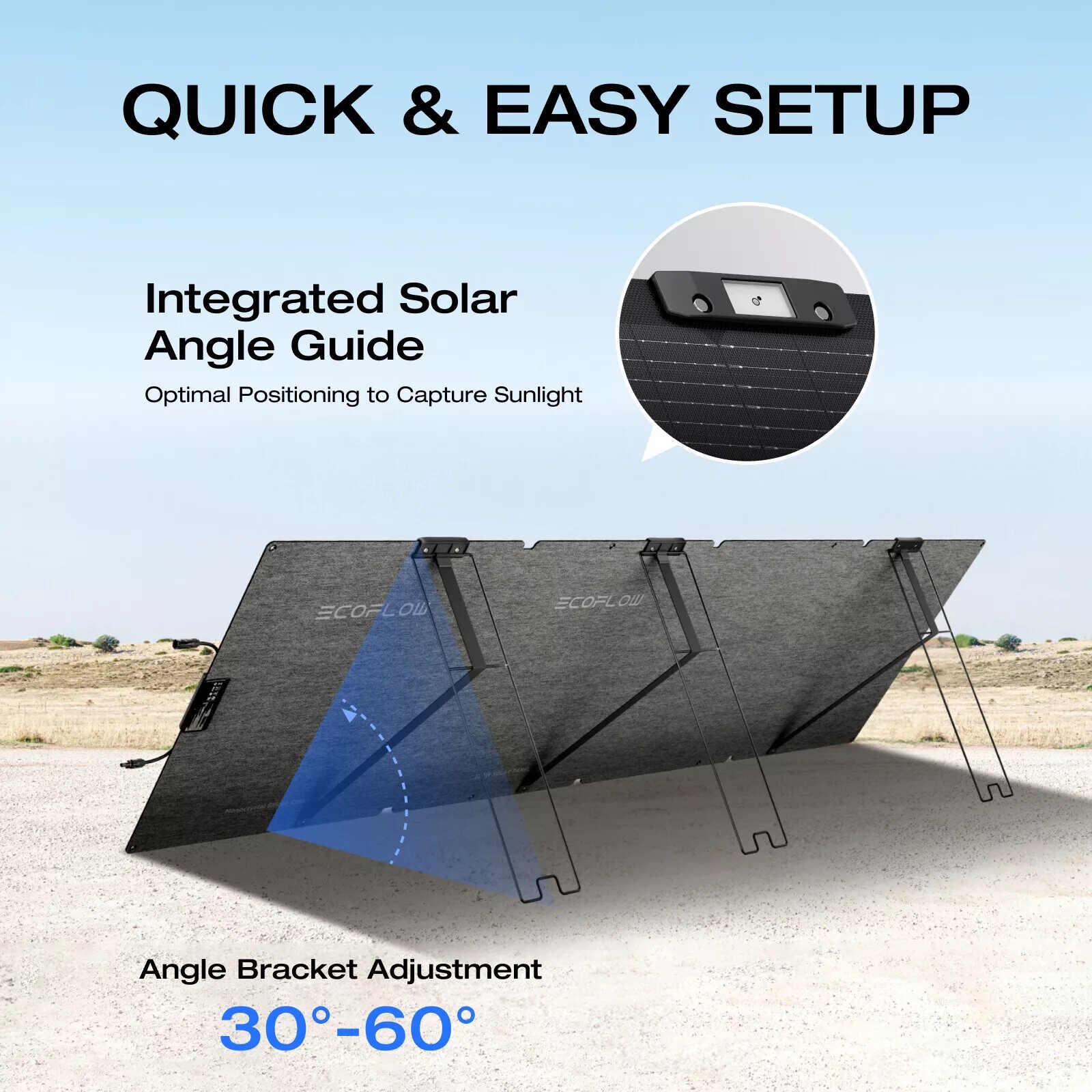EcoFlow 220W NextGen Solar Panel Kit Waterproof IP68 for Outdoor RVs Refurbished