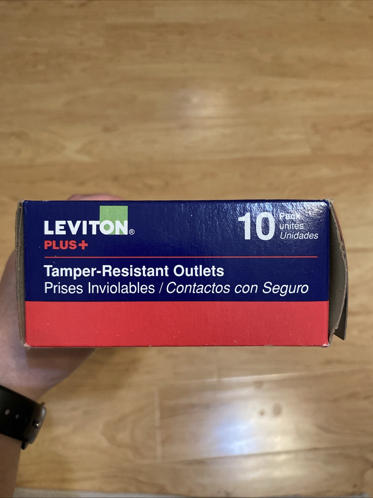 10pk Leviton Tamper Resistant Outlets 15A 125V White Plus Electrical Wall Plug