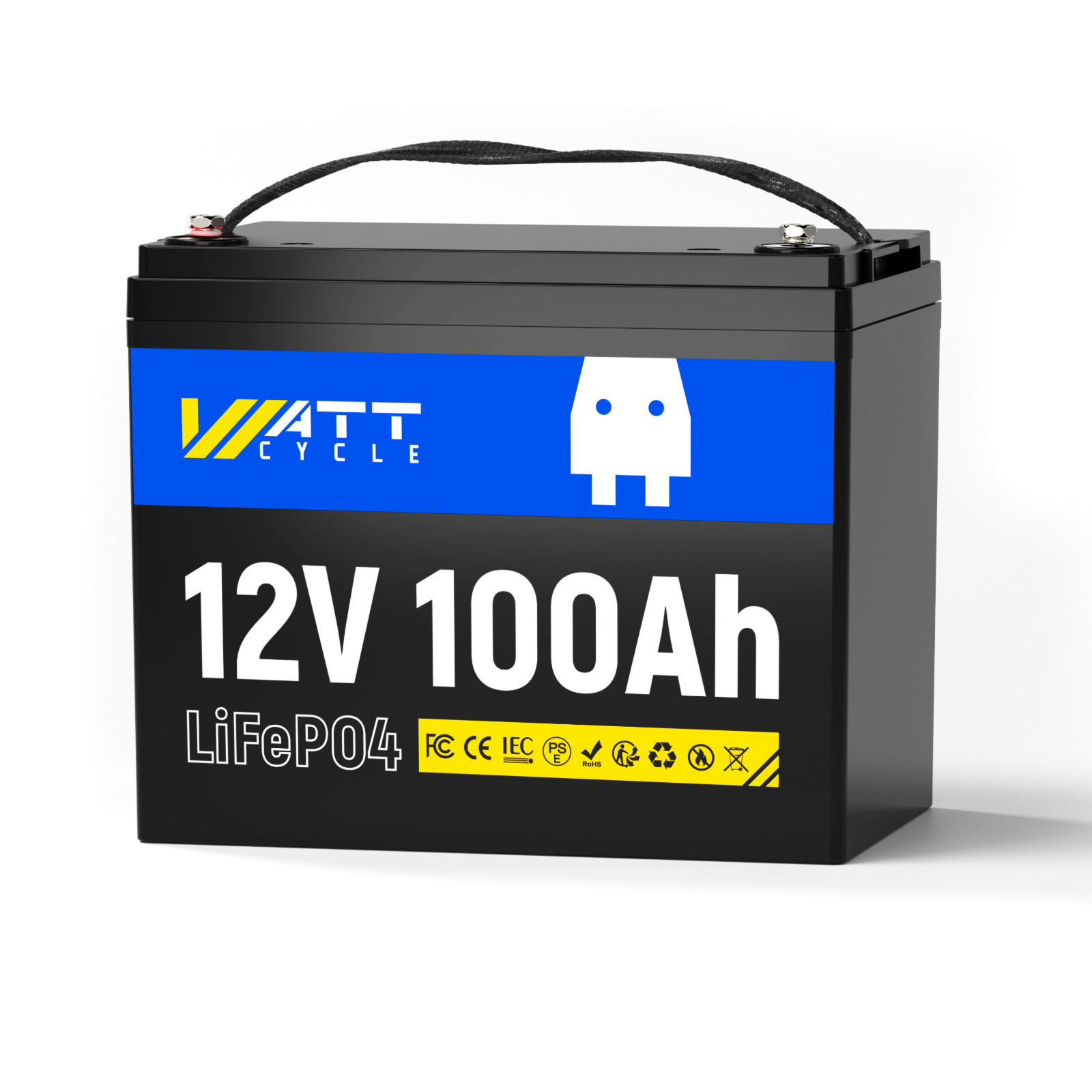 WattCycle 12V 100Ah 314Ah LiFePO4 Lithium Battery Deep Cycle for Marine Off-Grid