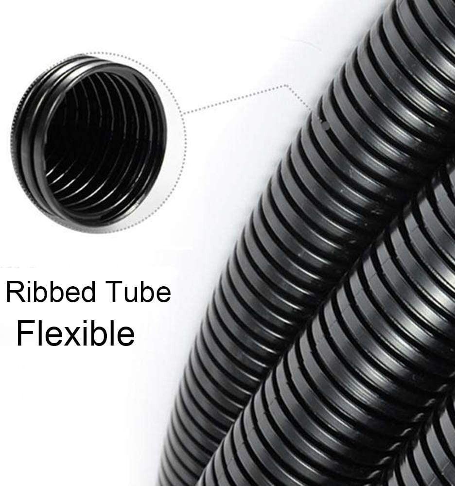 Wire Loom Split Tubing – High Temp, Abrasion Resistant – Protects Wires – 50 ft