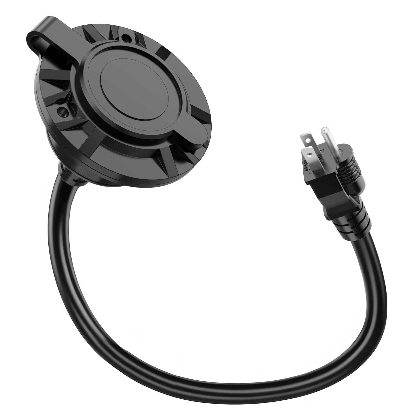 5-in-1 20 AMP 125V Outdoor Power Outlet 12 AWG RV Power Shore Charger Socket Cap