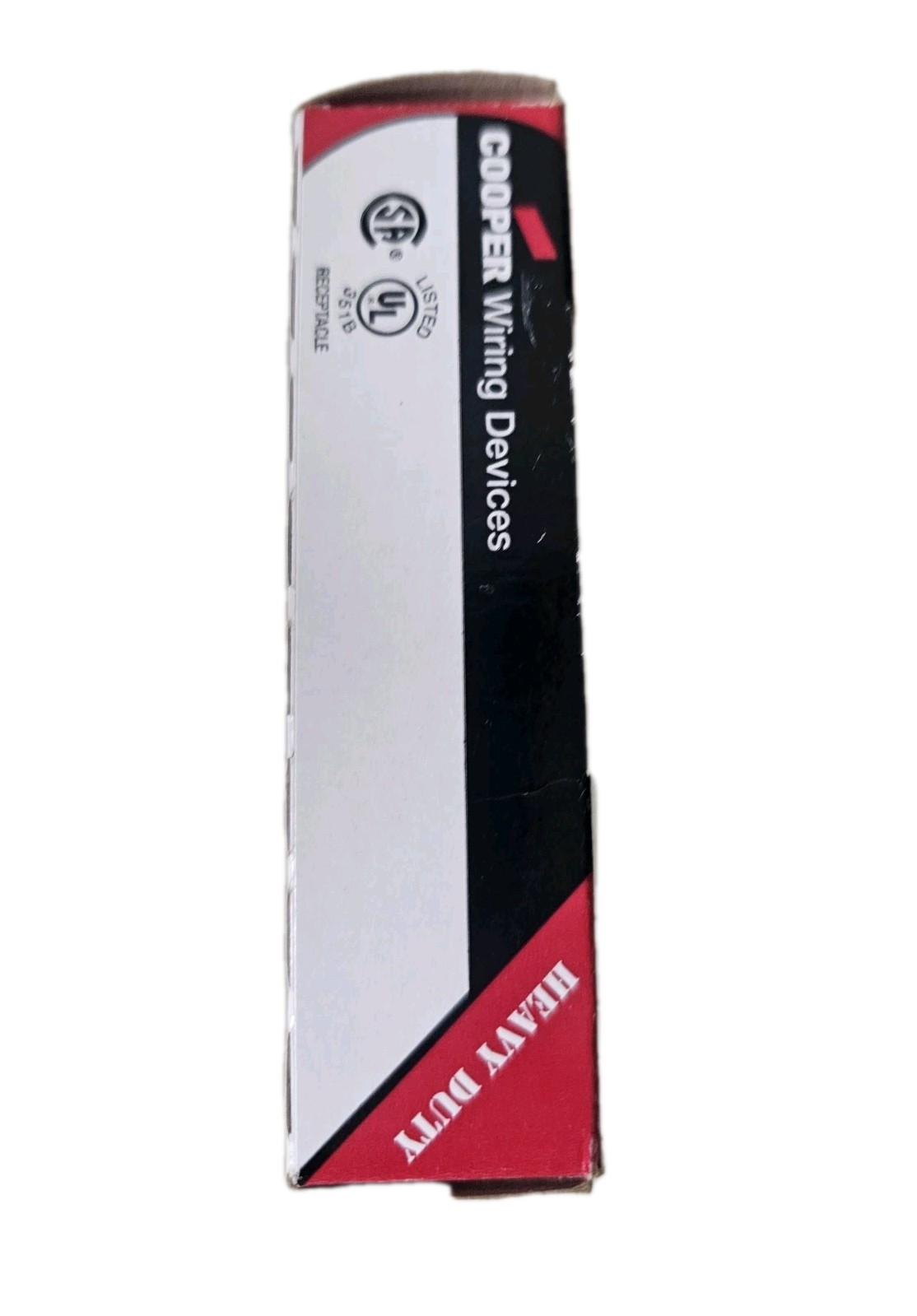 NEW (12 Pack) COOPER 877W WHITE 20 AMP 125 VOLT RECEPTACLE 2 POLE 3 WIRE Case