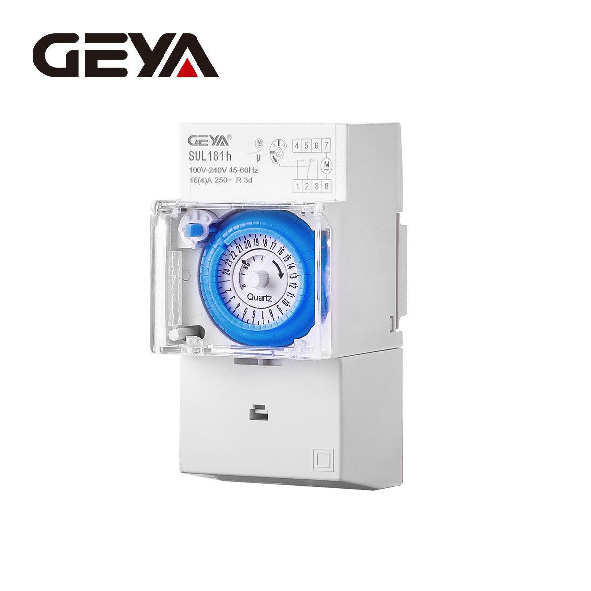 GEYA Programmable Mechanical Timer Relay Switch 16A 24 Hours Analog 100-240V