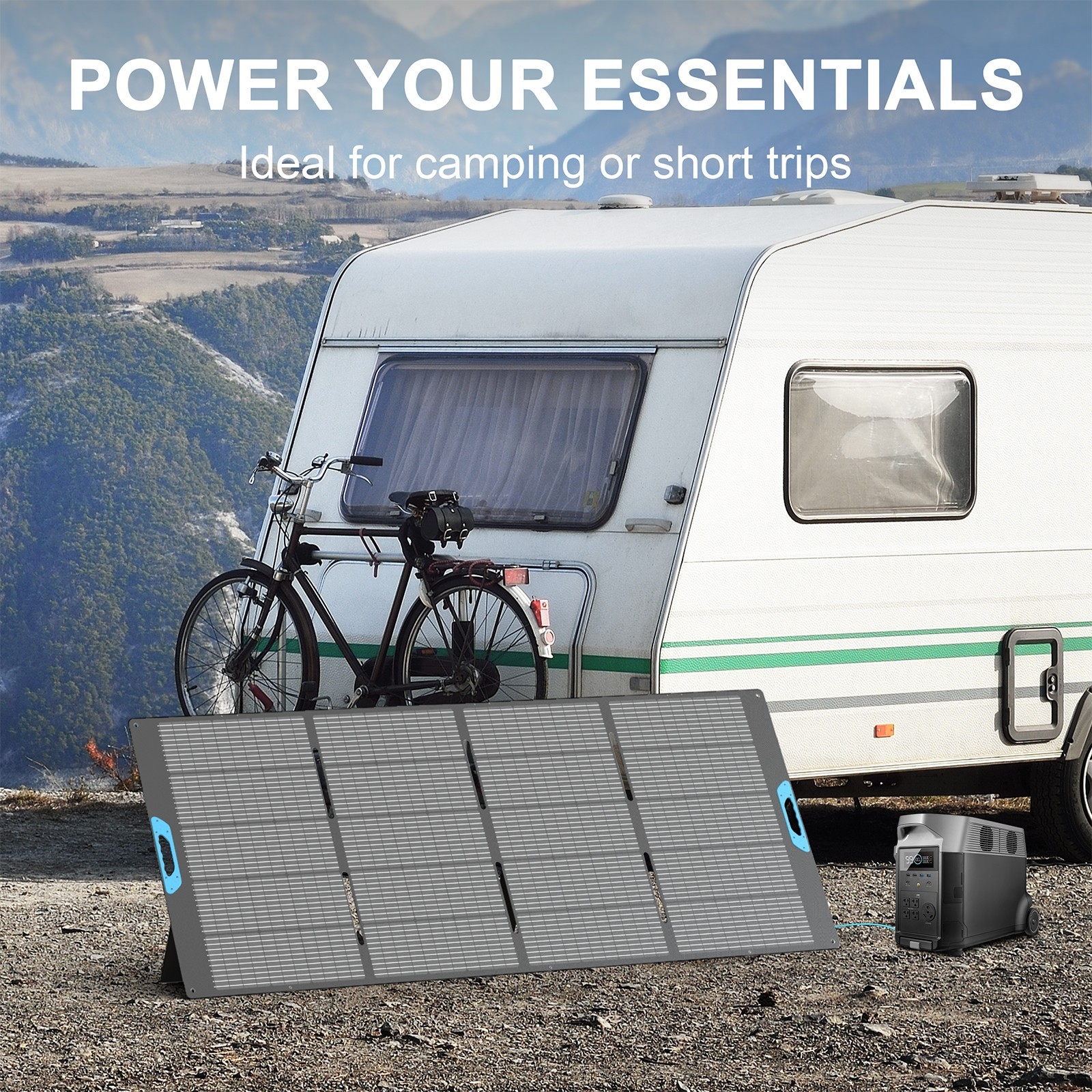 foldable solar panel 400w 37V for ANKER SOLIX C1000 C2000 Gen 2 Solar Generator