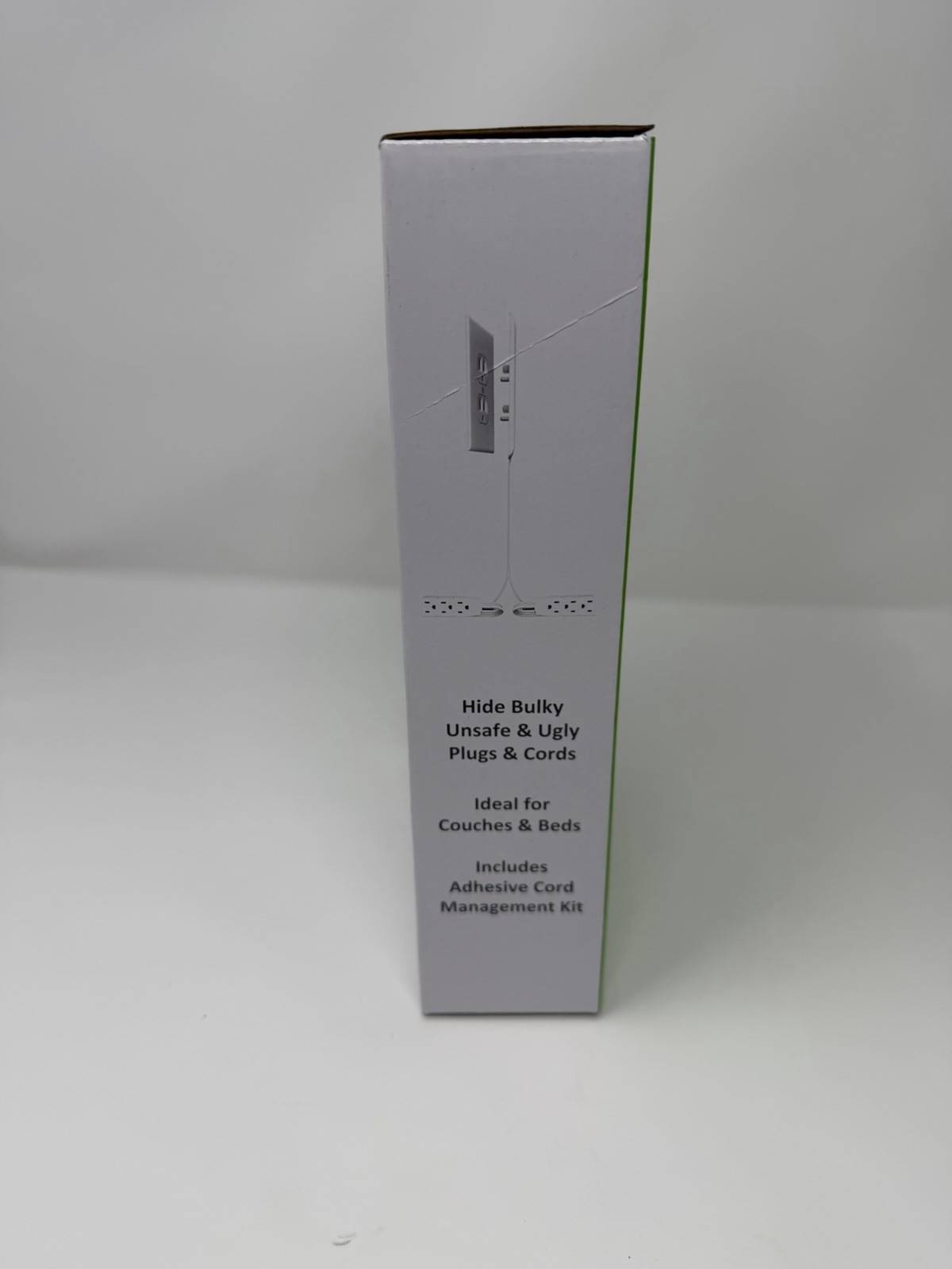 Sleek Socket Original and Patented Flat Ultra-Thin Outlet Concealer 8ft Dual Two
