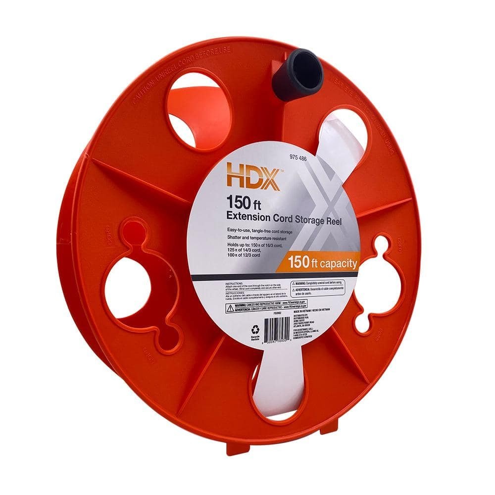 150 ft 16/3 Extension Cord Storage Reel Hand slide mechanism NEW