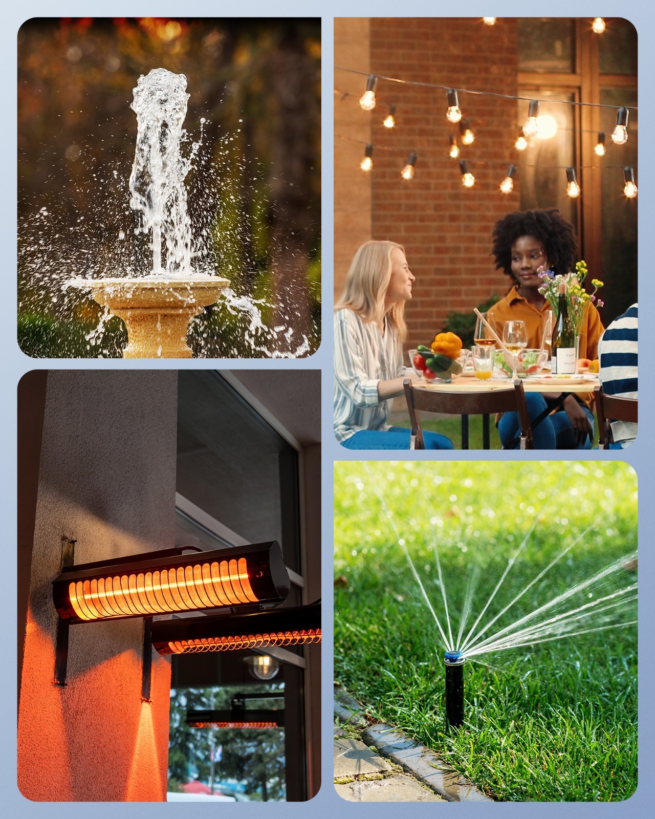 DEWENWILS Outdoor Timer Outlet Waterproof, Heavy Duty Outdoor Light Timer 60Hz