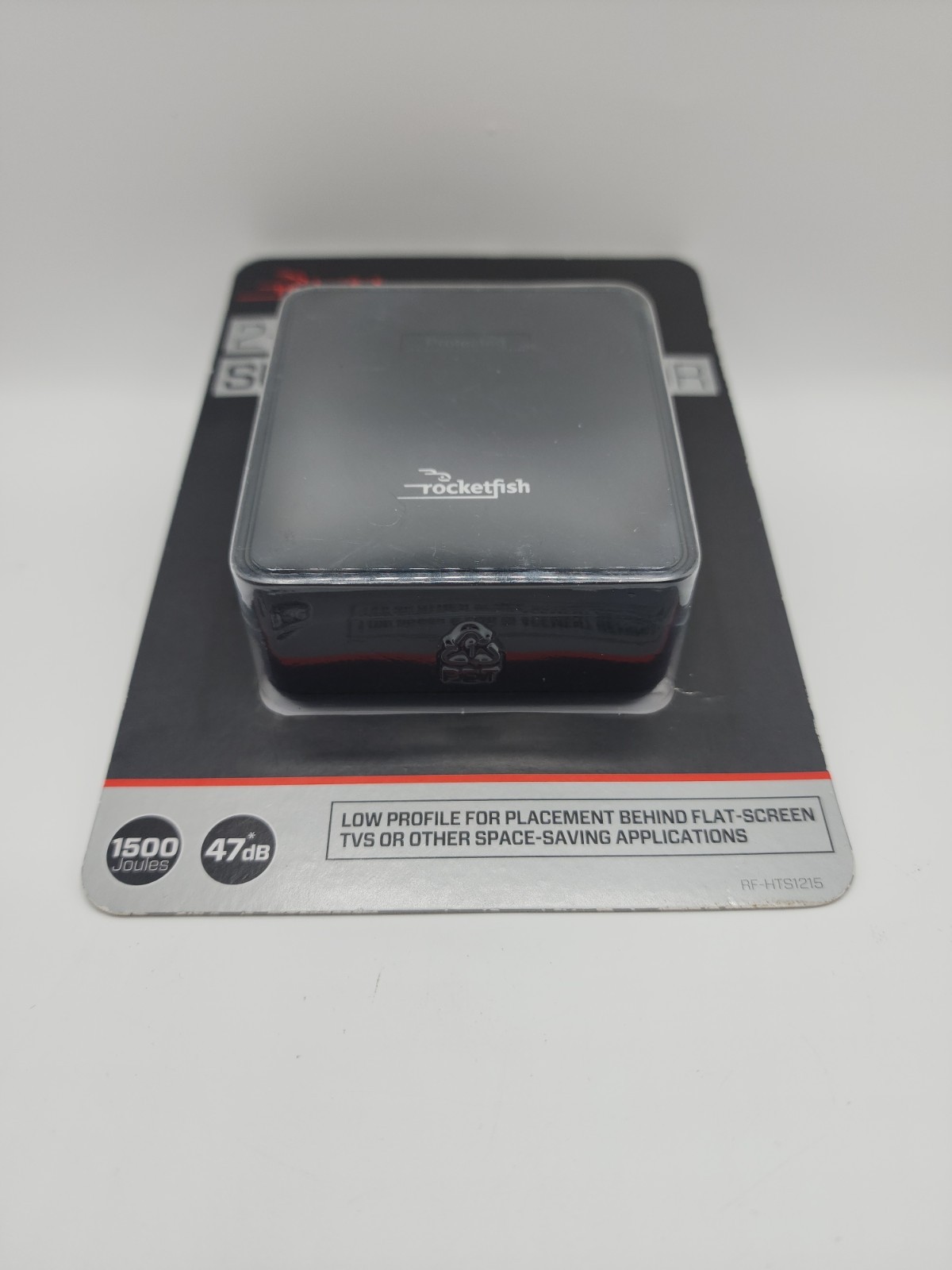 ROCKETFISH 2 Outlet Wall Tap 1500 Joules Surge Protector Low Profile NEW IN BOX