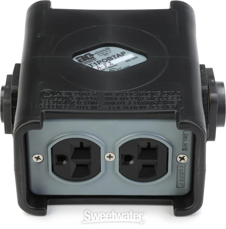 Pro Co ACPT1POBTAPA-F2 True1-in Loop-thru Dual Duplex Portable Outlet Box