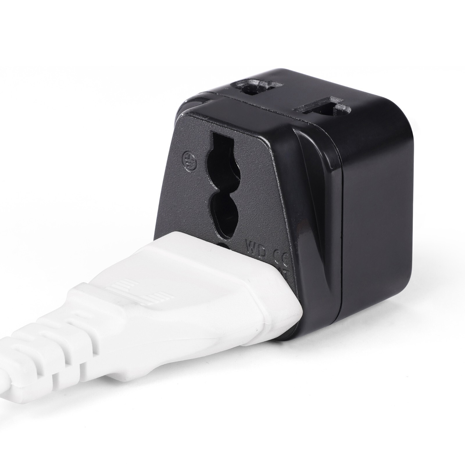 OREI 2 in 1 Universal/USA to Australia/China (Type I) Adapter Plug-2 Pack -Black