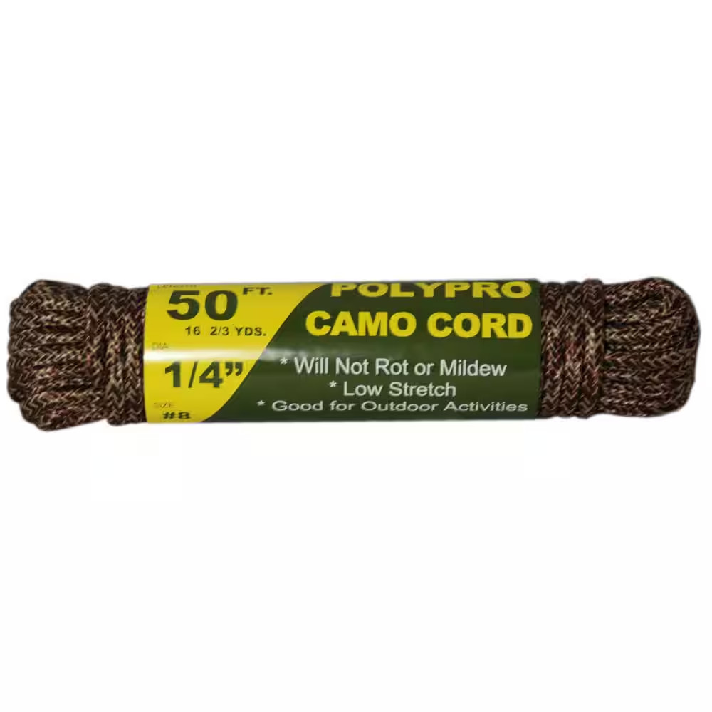 #8 – 1/4 In. X 50 Ft. Camo Cord