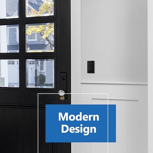Minimalist Design Single Pole (Wall Plate Not Included) 5 Brushed Black